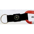 Carabiner with Compass & Key Ring